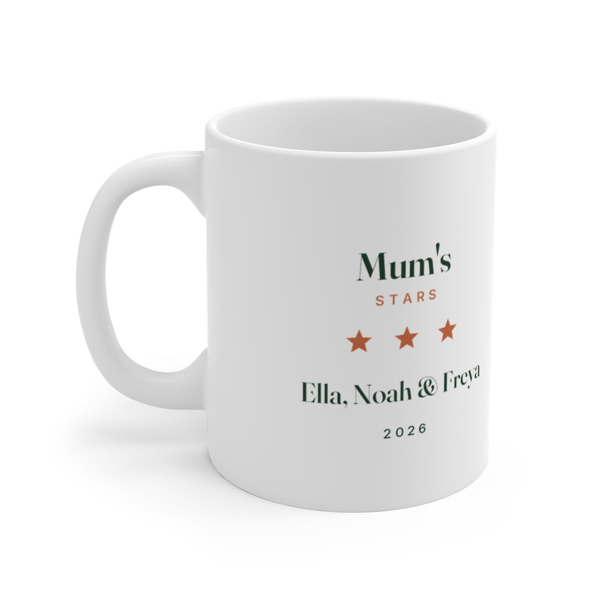 Personalised Christmas gifts for Mum: a star for every child