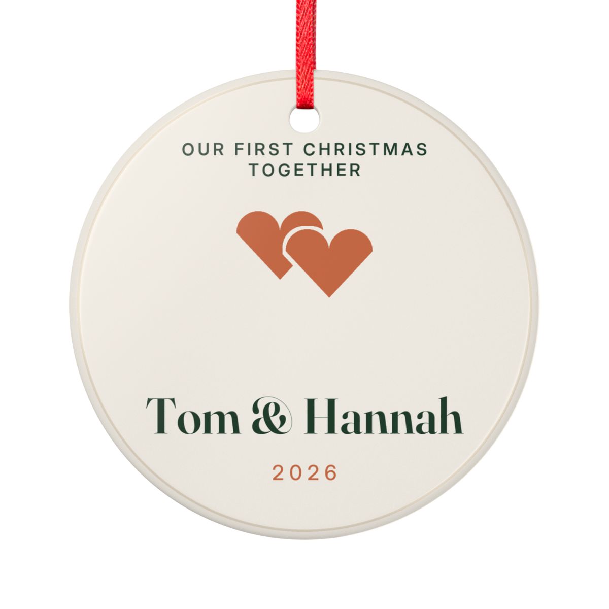 Our first Christmas together: personalised gifts for a new couple