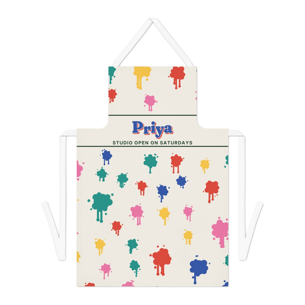 Personalised Art and Craft Apron with Name, Kept by You, personalised and printed in the UK
