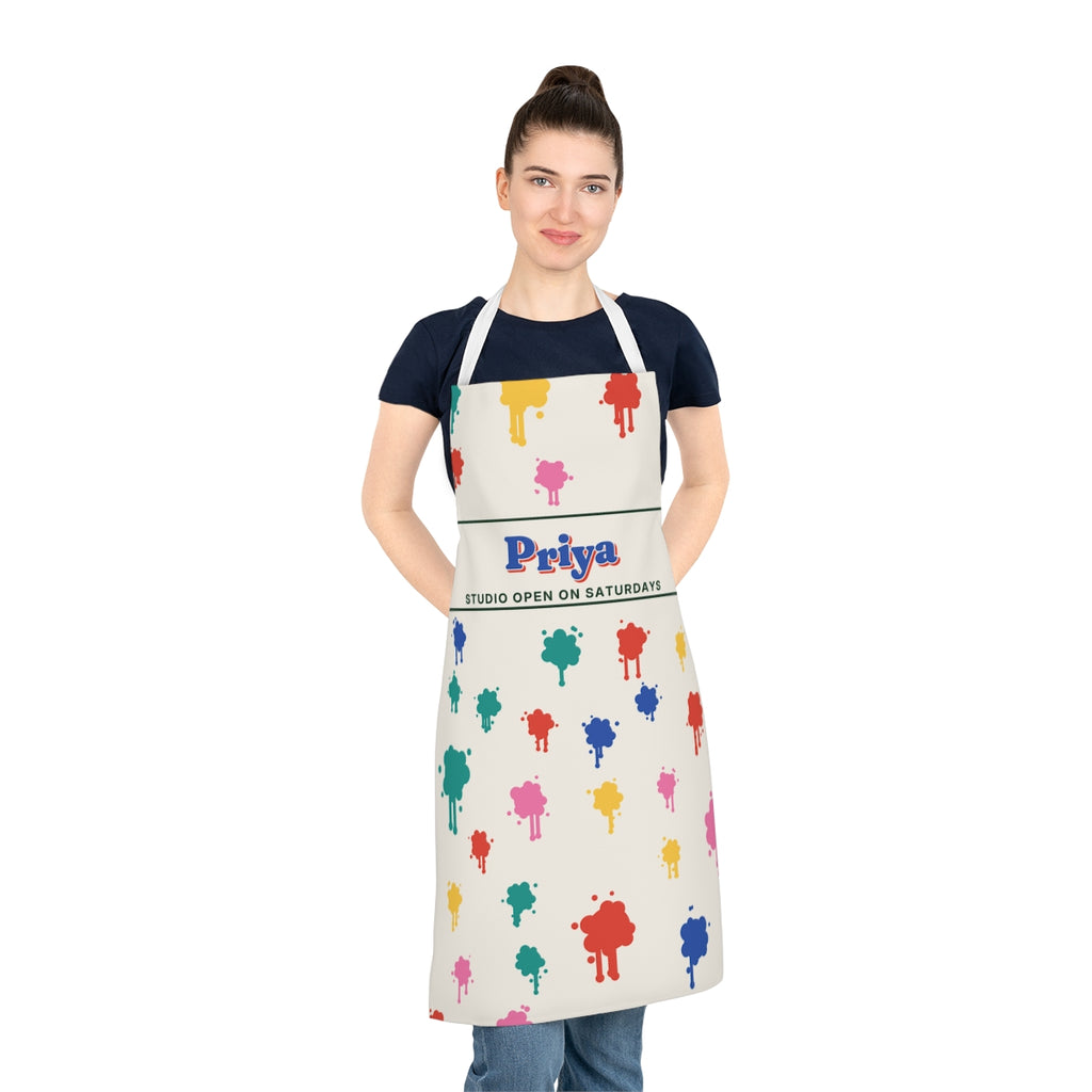 Personalised Art and Craft Apron with Name, Kept by You, personalised and printed in the UK (view 3)