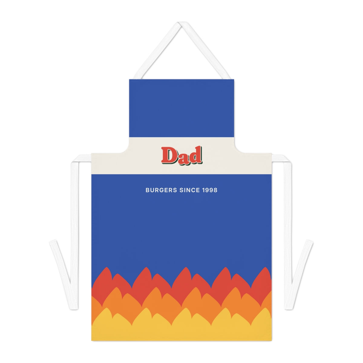 Personalised Barbecue Apron with Name, Kept by You, personalised and printed in the UK