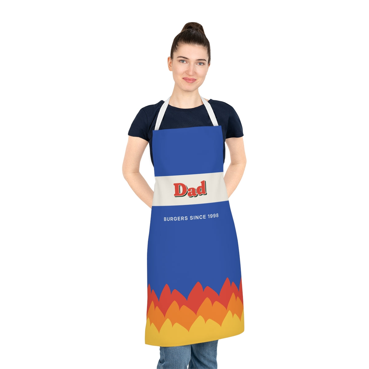 Personalised Barbecue Apron with Name, Kept by You, personalised and printed in the UK (view 3)