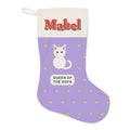 Personalised Cat Christmas Stocking with Name, Kept by You, personalised and printed in the UK