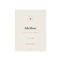 Personalised christening print mock-up on cream with a star wreath, 'Isla Rose', 'St Mary's Church, Haworth', '12 July 2026'