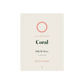 Personalised coral anniversary print, artwork mock-up with a coral circle, '35th Anniversary', 'Coral' and 'Julie & Steve'