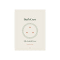 Personalised Dad print, artwork mock-up with 'Dad's Crew', three stars in a leafy wreath and 'Ella, Noah & Freya'