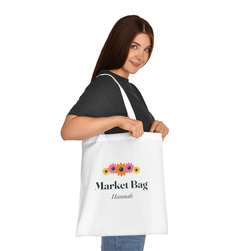 Personalised Daisy Tote Bag with Name, Kept by You, personalised and printed in the UK (view 3)