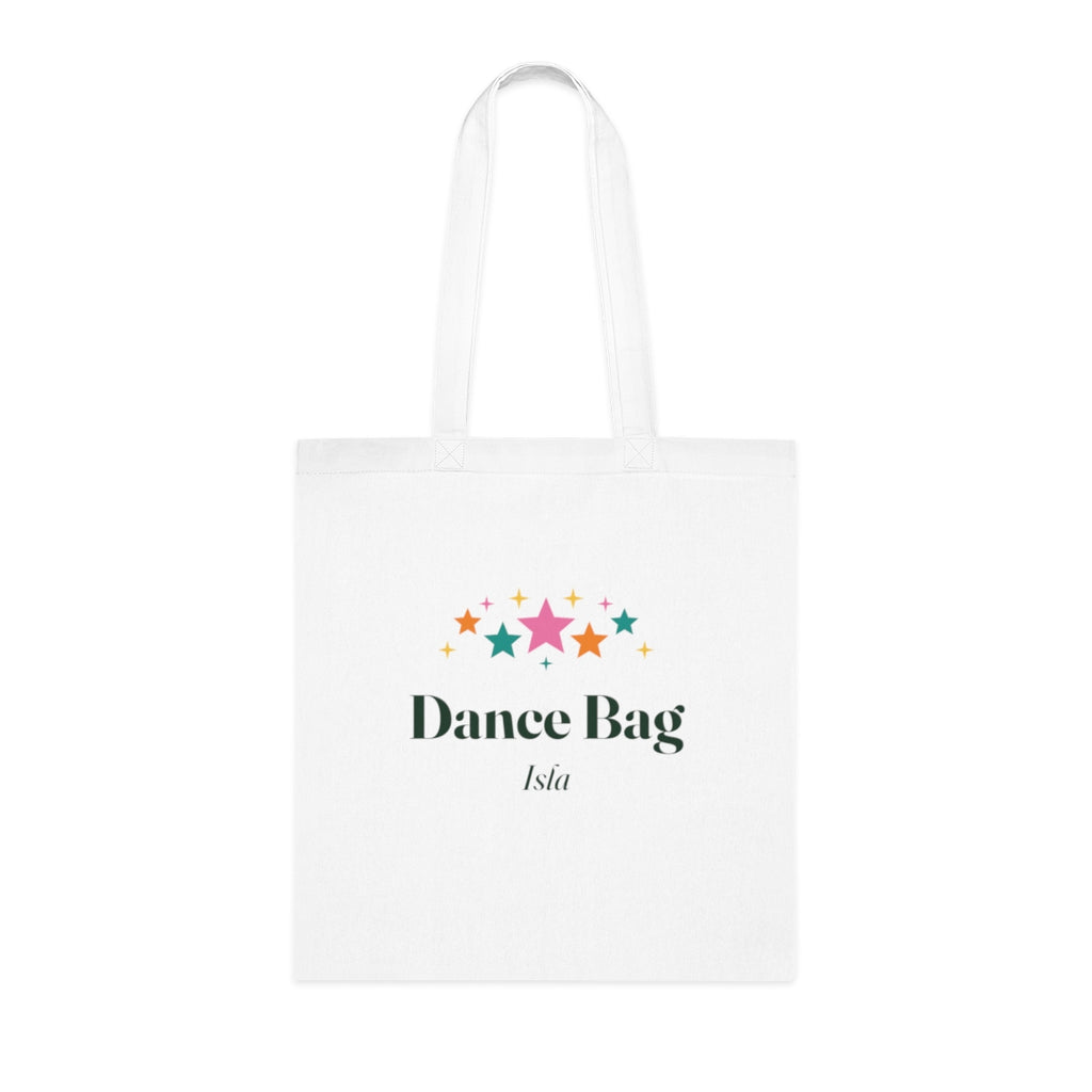 Personalised Dance Bag Tote with Name, Colourful Stars, Kept by You, personalised and printed in the UK