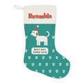 Personalised Dog Christmas Stocking with Name, Kept by You, personalised and printed in the UK
