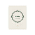 Personalised family Christmas print mock-up with a green wreath around 'The Bennett Family Christmas', five names and '2026'