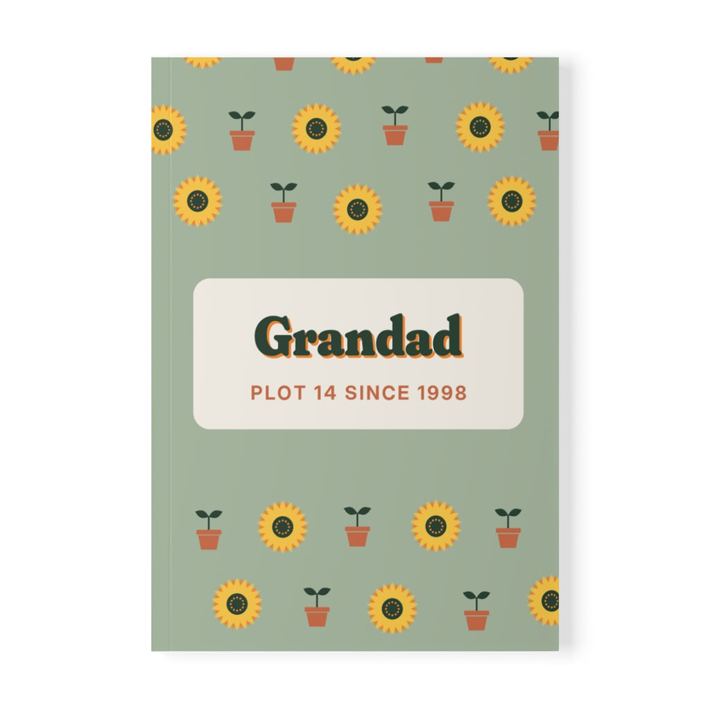 Personalised Garden Notebook with Name, Kept by You, personalised and printed in the UK