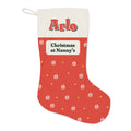 Personalised Grandparents' House Christmas Stocking with Name, Kept by You, personalised and printed in the UK