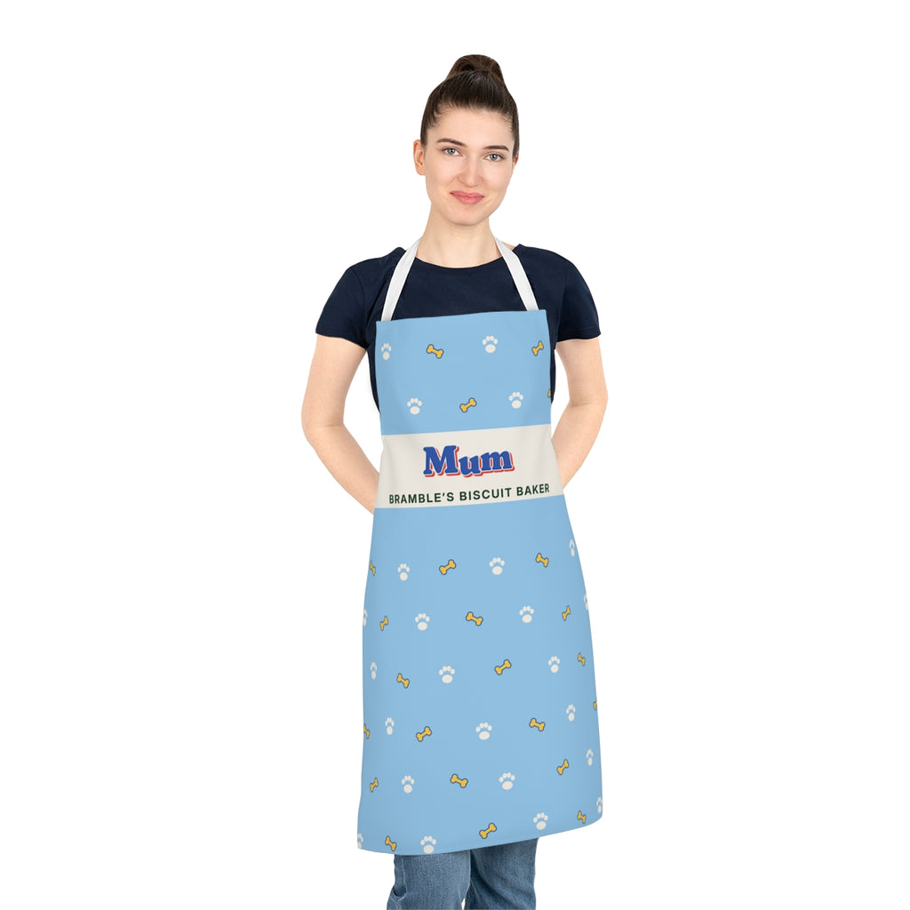 Personalised Paw Print Apron with Name, Kept by You, personalised and printed in the UK (view 3)