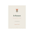 Personalised race print mock-up with a medal icon, 'Jo Bennett', 'Half Marathon, 13.1 miles' and 'Finished in 1:58:42'
