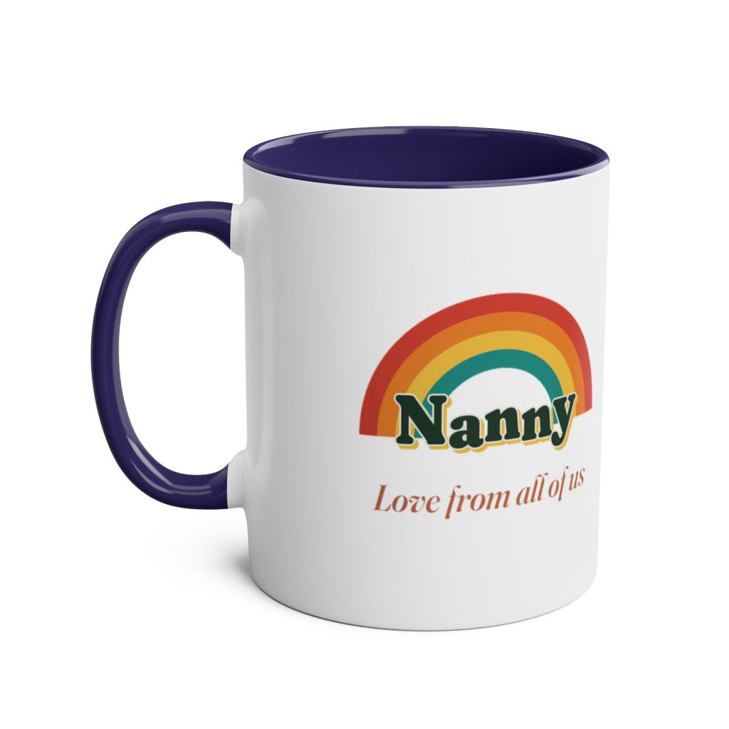 Personalised Rainbow Grandma Mug, Two-Tone, Kept by You, personalised and printed in the UK (view 6)