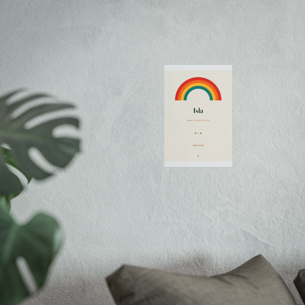 Personalised Rainbow Name Print for a Child's Room, Kept by You, personalised and printed in the UK (view 4)