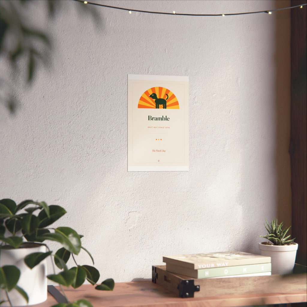 Personalised Retro Dog Name Print, Kept by You, personalised and printed in the UK (view 5)
