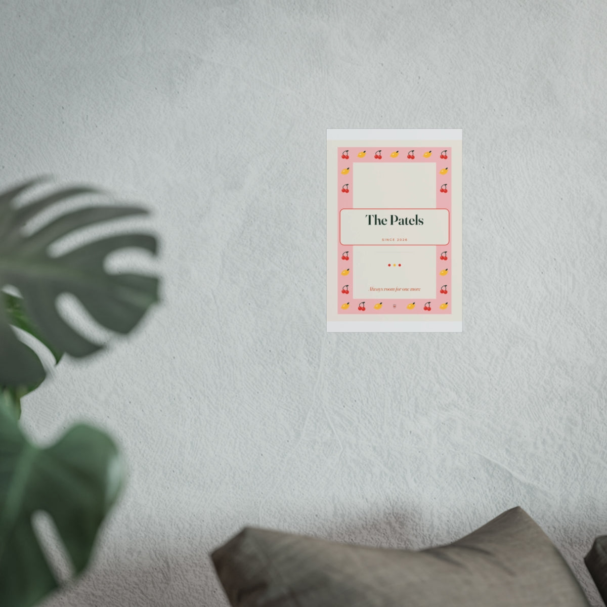 Personalised Retro Kitchen Print with Family Name, Kept by You, personalised and printed in the UK (view 4)