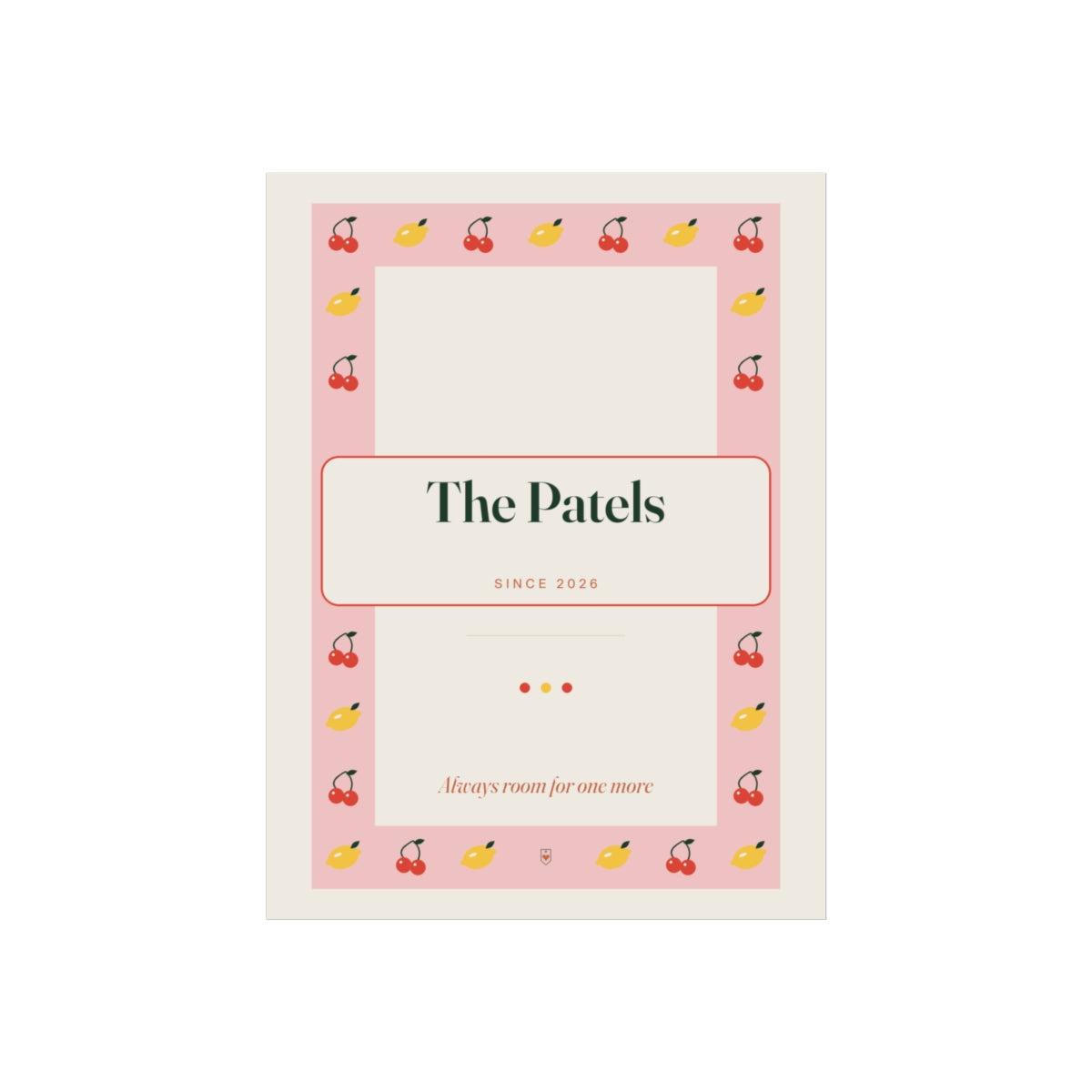 Personalised Retro Kitchen Print with Family Name, Kept by You, personalised and printed in the UK