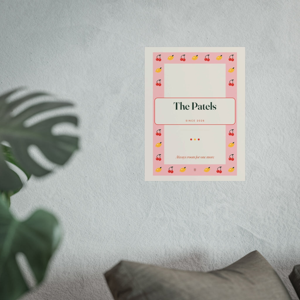 Personalised Retro Kitchen Print with Family Name, Kept by You, personalised and printed in the UK (view 2)