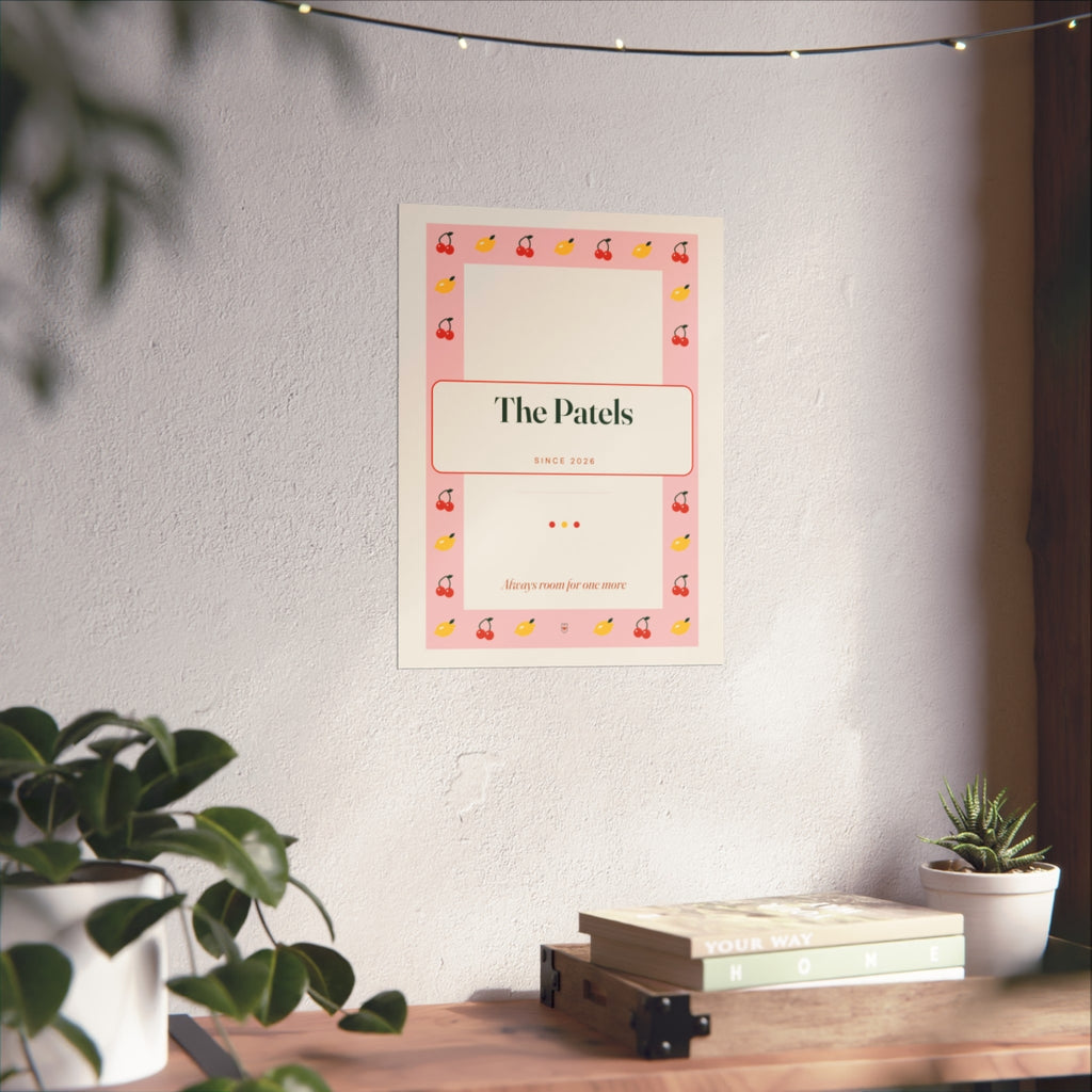 Personalised Retro Kitchen Print with Family Name, Kept by You, personalised and printed in the UK (view 3)