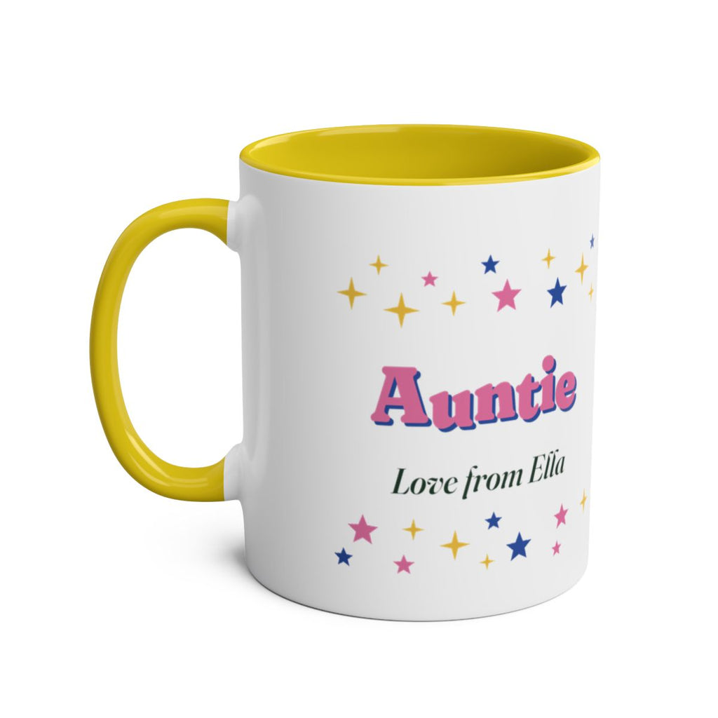 Personalised Retro Sparkle Mug with Any Word, Two-Tone, Kept by You, personalised and printed in the UK (view 3)