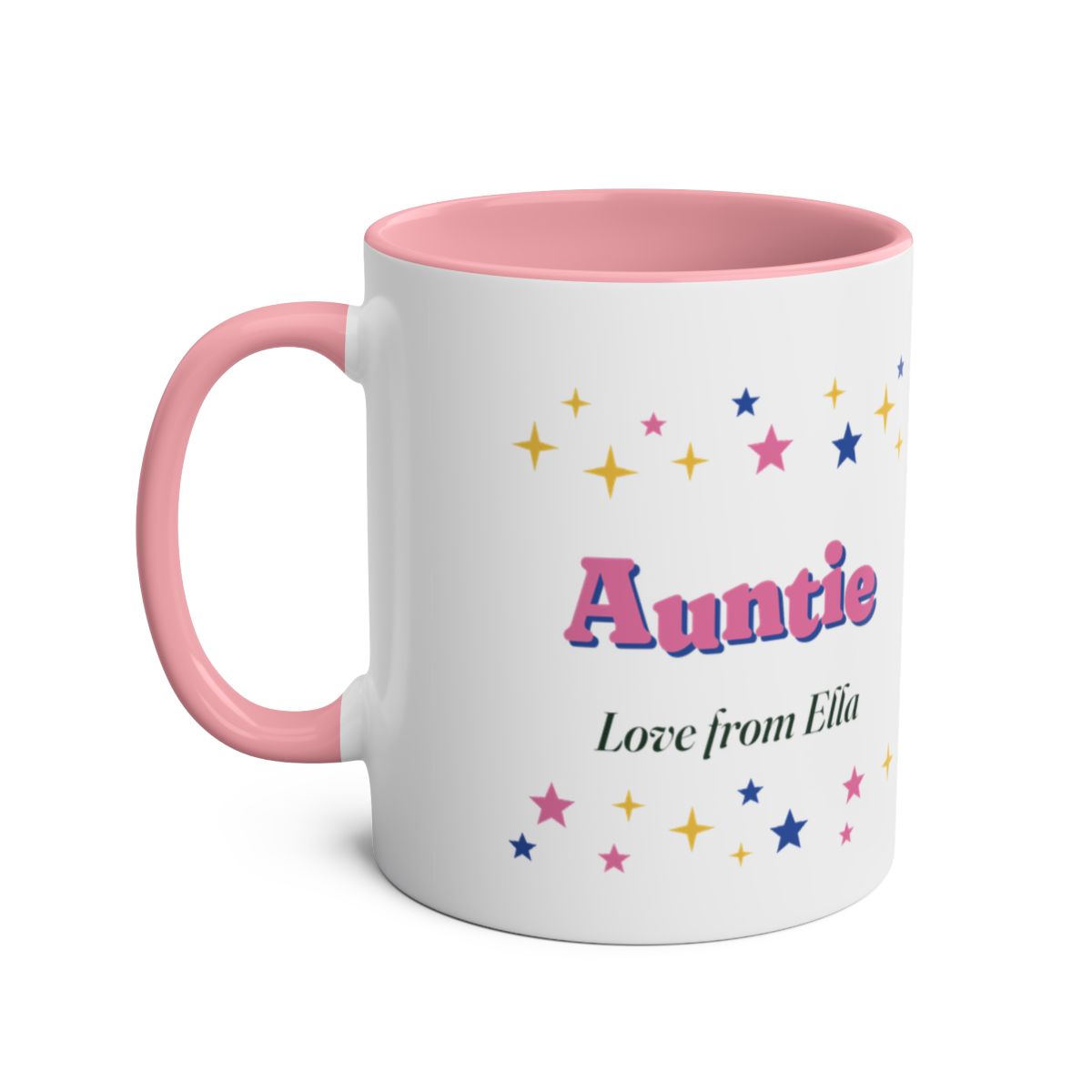 Personalised Retro Sparkle Mug with Any Word, Two-Tone, Kept by You, personalised and printed in the UK (view 7)