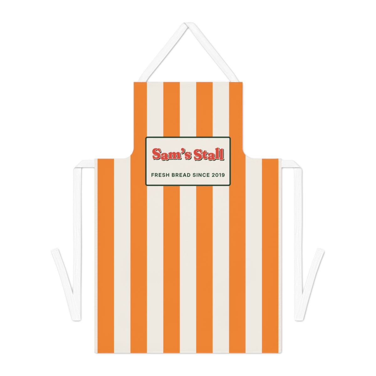 Personalised Striped Apron with Business Name, Kept by You, personalised and printed in the UK
