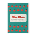 Personalised Teacher Notebook with Name, Kept by You, personalised and printed in the UK
