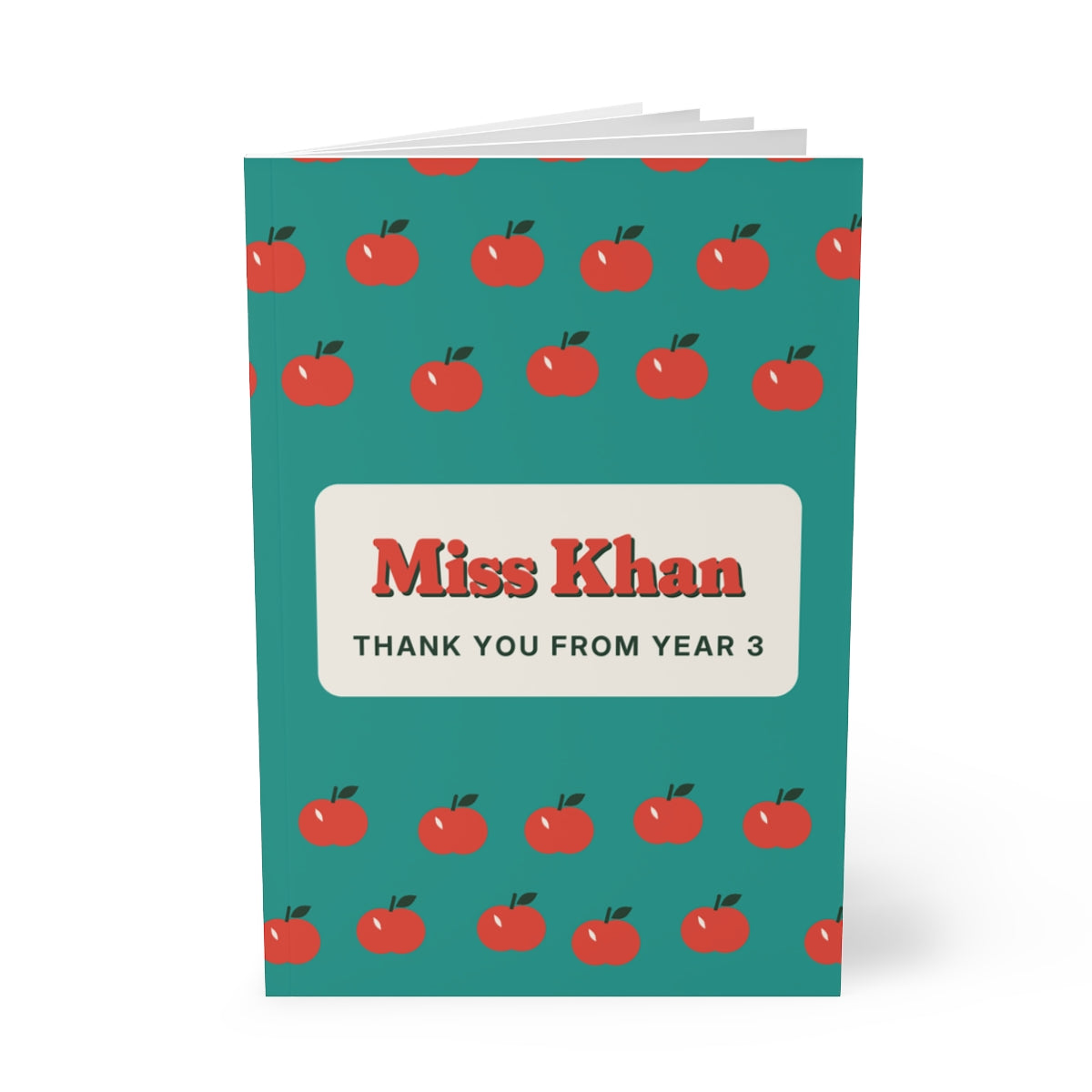 Personalised Teacher Notebook with Name, Kept by You, personalised and printed in the UK (view 3)